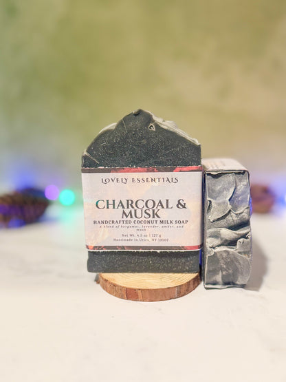 Charcoal + Musk Coconut Milk Soap