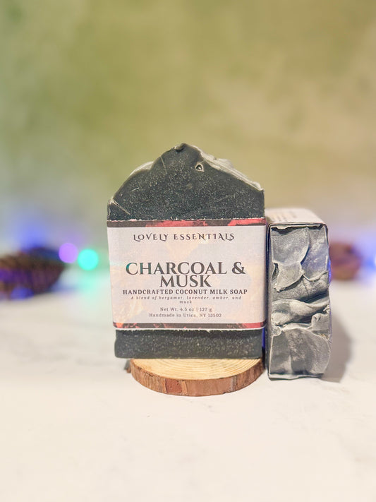 Charcoal + Musk Coconut Milk Soap
